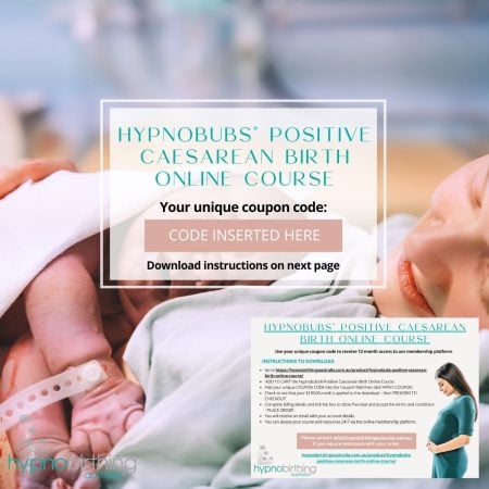Hypnobubs Positive Caesarean Birth Online Course Voucher